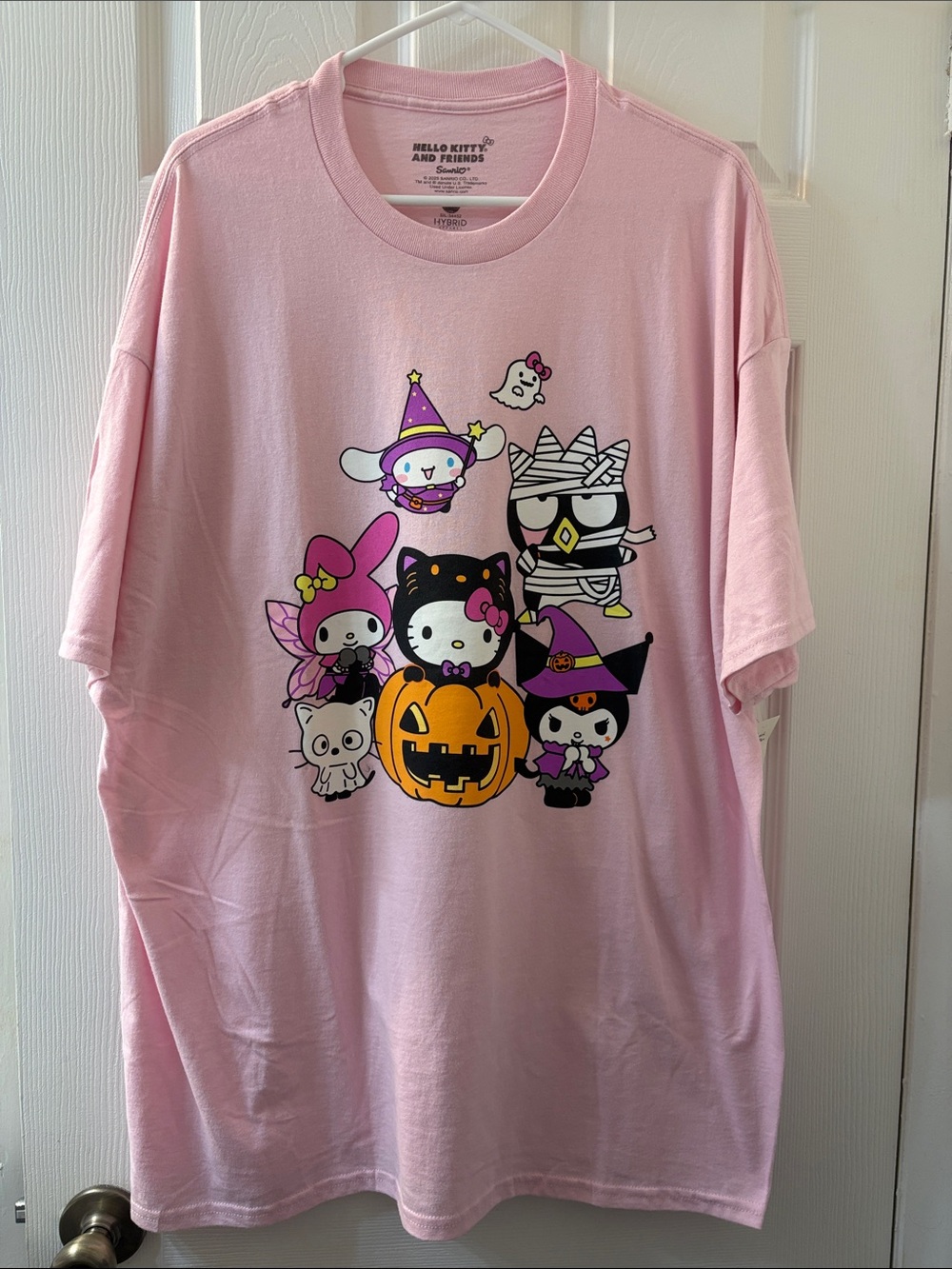 Aeropostale Hello Kitty and Friends Halloween Oversized Pink Tee -XL